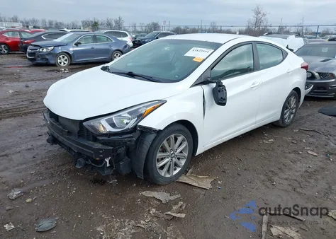 2016 Hyundai Elantra Se from USA, damaged, VIN 5NPDH4AE0GH653257